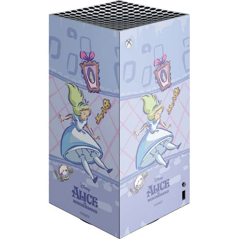 Disney Alice in Wonderland Falling down the Rabbit Hole XBox Series X Digital Edition Console Skin